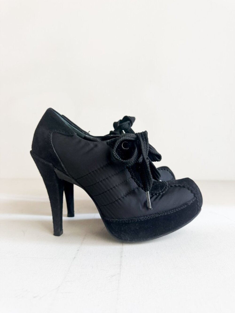 Pedro Garcia Black High Heeled Sneaker Look Heels 37